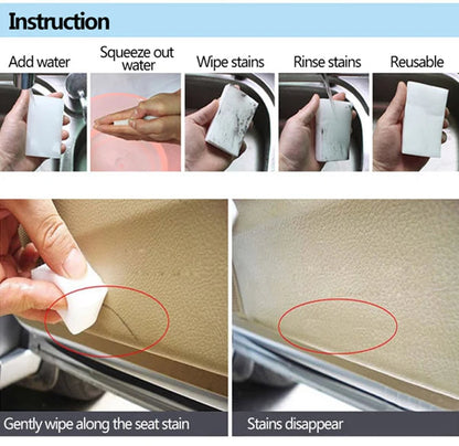 5 Pack - Magic Sponge Eraser Cleaning Melamine Nano Cleaner Foam Multi-Functional Ausie Sales