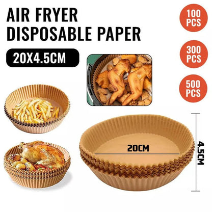 Air Fryer Non-Stick Waterproof Disposable Paper Liner Microwave Oven