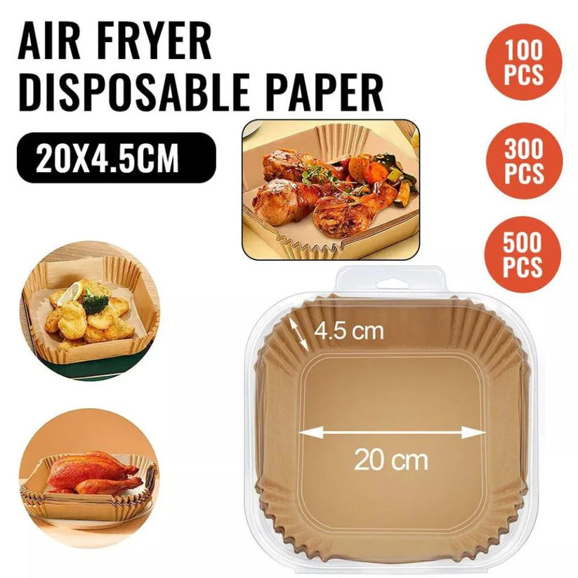 Air Fryer Non-Stick Waterproof Disposable Paper Liner Microwave Oven