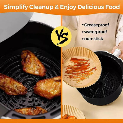 Air Fryer Non-Stick Waterproof Disposable Paper Liner Microwave Oven