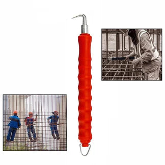 Anti Slip Handle Steel Bar Tying Tool Red Semi Automatic Winder Rebar Tie Wire