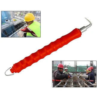 Anti Slip Handle Steel Bar Tying Tool Red Semi Automatic Winder Rebar Tie Wire
