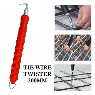Anti Slip Handle Steel Bar Tying Tool Red Semi Automatic Winder Rebar Tie Wire