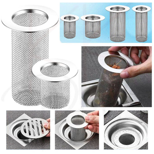 Bathroom floor drain hair catcher for preventing clogs
