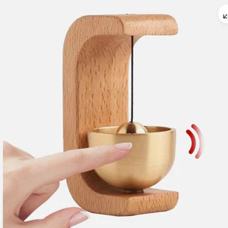 Bell Wooden Door Wind Chime Loud Shopkeepers Opening Magnetic Decorative