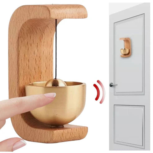 Bell Wooden Door Wind Chime Loud Shopkeepers Opening Magnetic Decorative