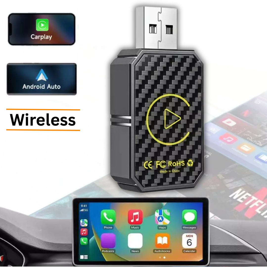 Wireless Carplay Android Auto Adapter For iPhone and Android