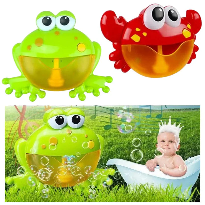 Baby Bath Toy Kids Bubble Crab Frog Automatic Baby Bath Time Fun Baby Toys Music Toy