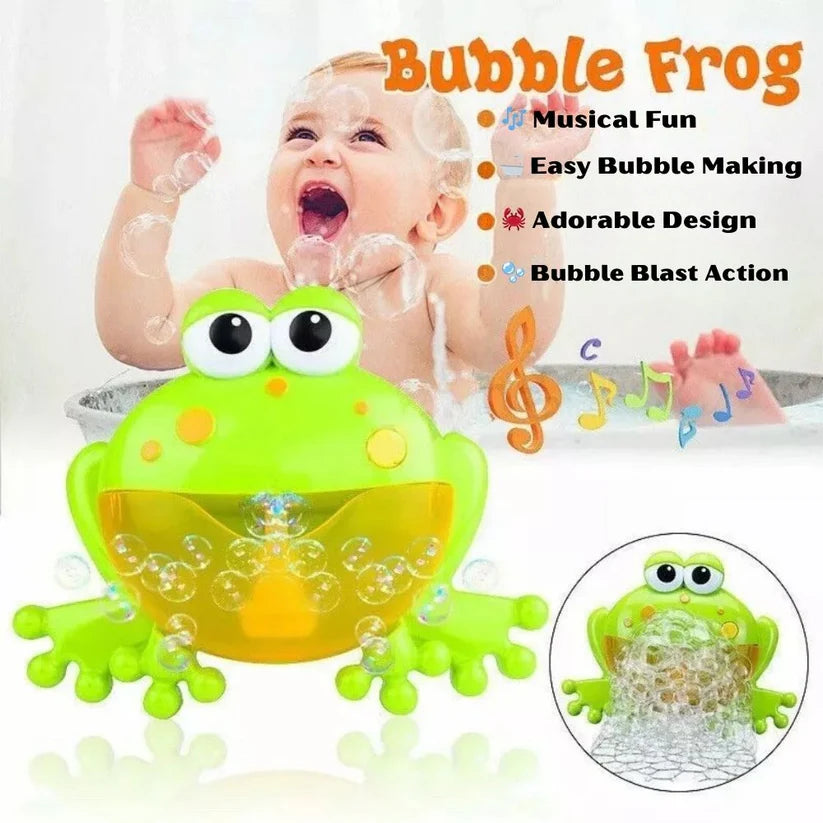 Baby Bath Toy Kids Bubble Crab Frog Automatic Baby Bath Time Fun Baby Toys Music Toy