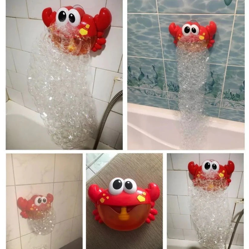 Baby Bath Toy Kids Bubble Crab Frog Automatic Baby Bath Time Fun Baby Toys Music Toy