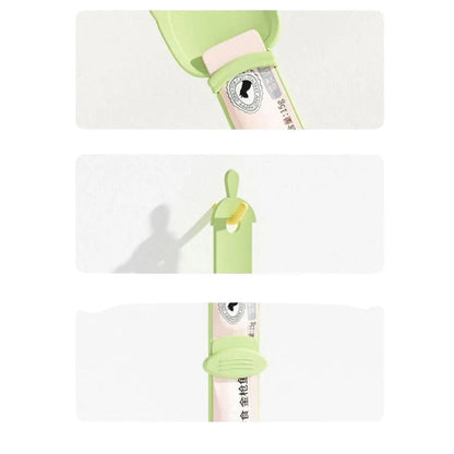 Cat Strip Scoop Feeder Snack Spoon Squeezer for Easy Cat Feeding and Treats