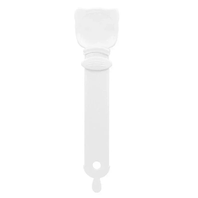 White spatula on a white background

