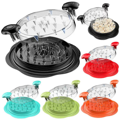 Chicken Breast Shredder Tool Meat Machine Twist with Brush and Fork Visible