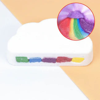 Cloud Rainbow Bath Salt Ball Essential Bubble Skin Care Oil Effervescent Bath