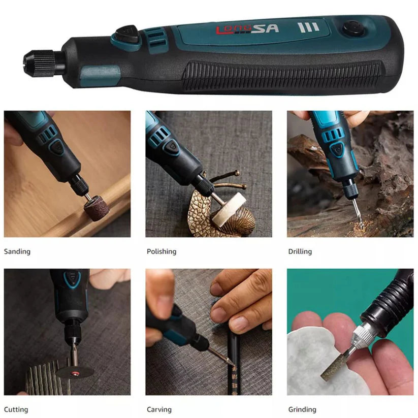 Cordless Electric Grinding Pen Kits Rotary Drill Grinder USB Engraving Tools