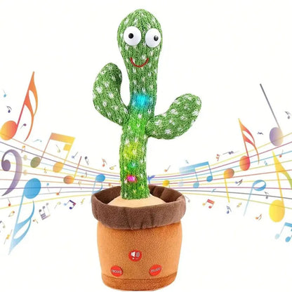 Dancing Cactus Plush Toy Succulent Electronic Shake with Cute Song Dance Gift