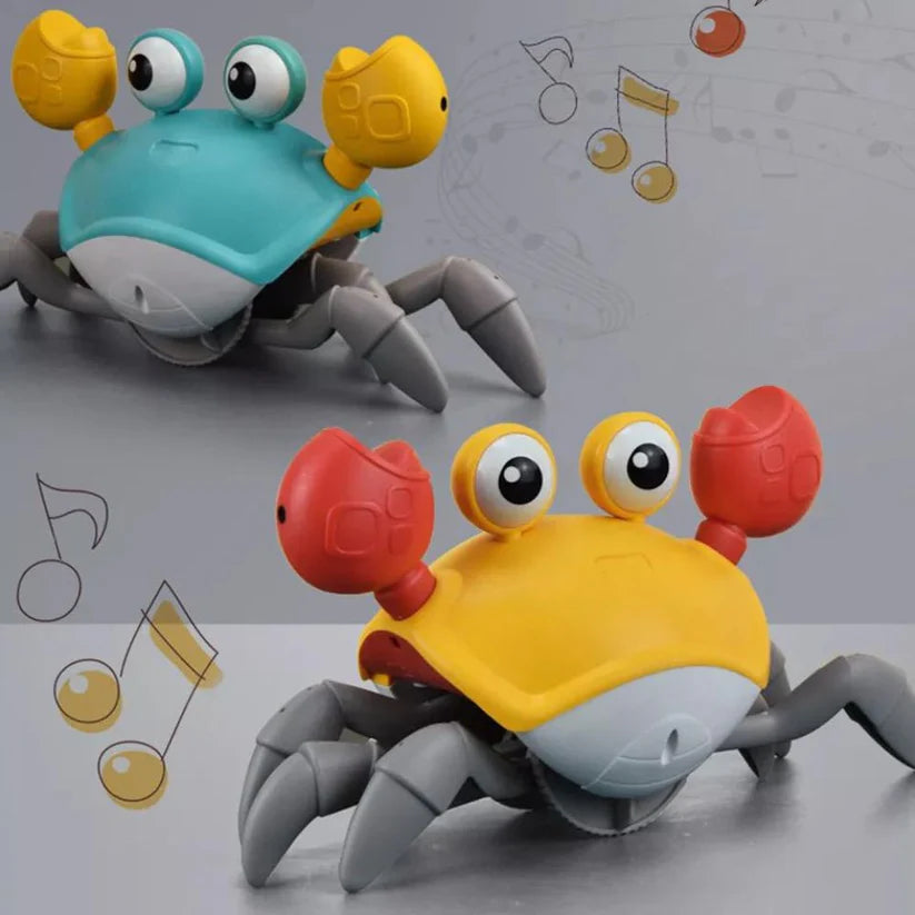 Electric Crab Music Crawling Baby Toy LED Light Up Interactive Toys Kids Toddler