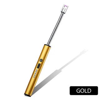 Electric USB Flameless Lighter BBQ Windproof Rotate 360 Candle Rechargeable Tool