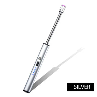 Electric USB Flameless Lighter BBQ Windproof Rotate 360 Candle Rechargeable Tool