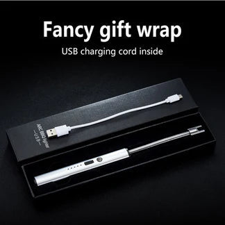 Electric USB Flameless Lighter BBQ Windproof Rotate 360 Candle Rechargeable Tool