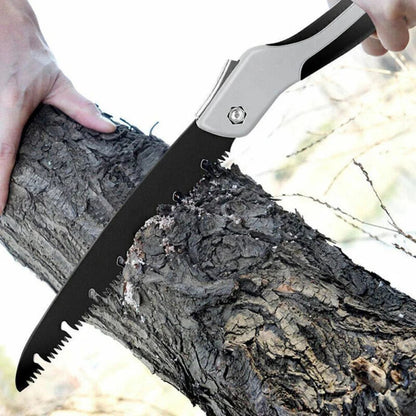 Foldable SK5 High-Manganese Steel Folding Camping Pruning Hand Saw Bushcraft Outdoor
