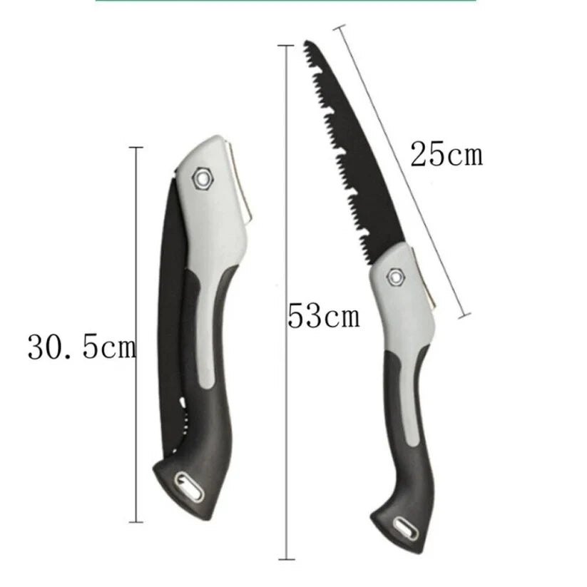 Foldable SK5 High-Manganese Steel Folding Camping Pruning Hand Saw Bushcraft Outdoor