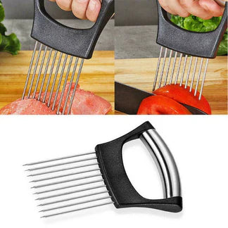 Food Slicer Assistant Onion Holder Tool Cutter Fish Meat Potato Vegetable