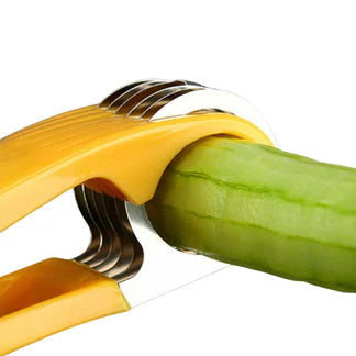 Fruits Salad Cereal Banana Slicer Easy Cut Kitchen Gherkin Cucumber Split Cutter