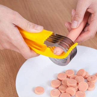 Fruits Salad Cereal Banana Slicer Easy Cut Kitchen Gherkin Cucumber Split Cutter