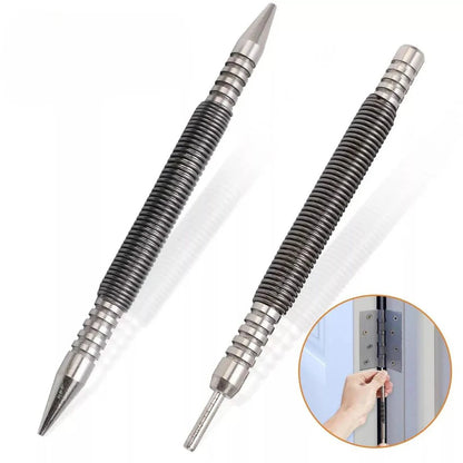 Hammerless Spring Nail Tool Nail Center Holes Punch Drill Bit Pin Removal Tools