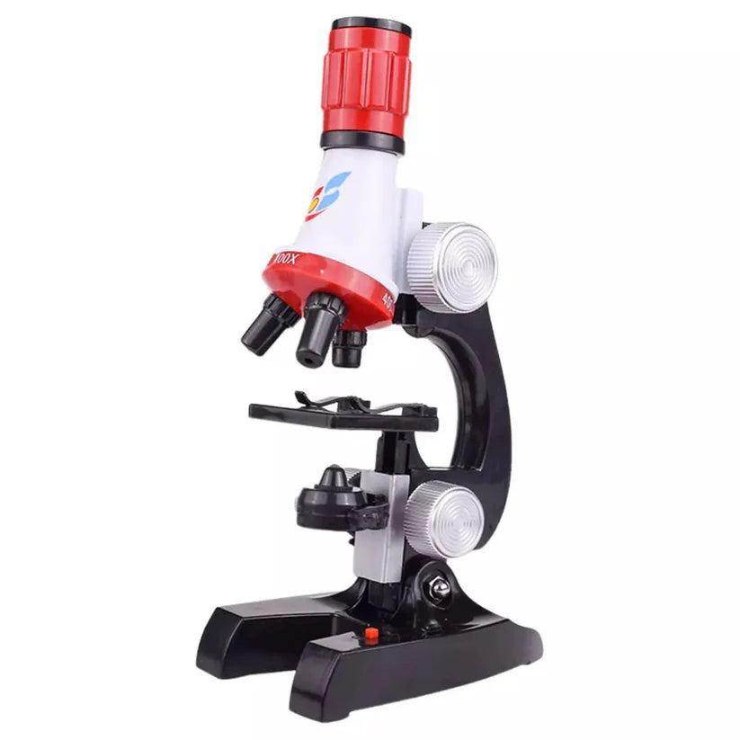 Kid Toy Microscope Science Kit 100X 400X 1200X Educational Lab Magnification