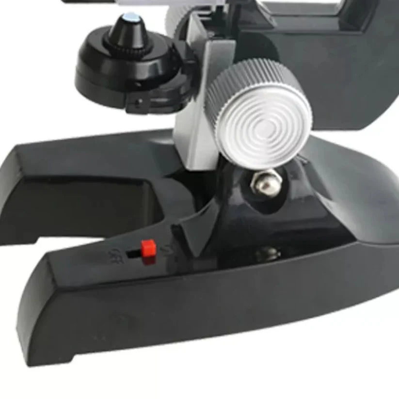 Kid Toy Microscope Science Kit 100X 400X 1200X Educational Lab Magnification