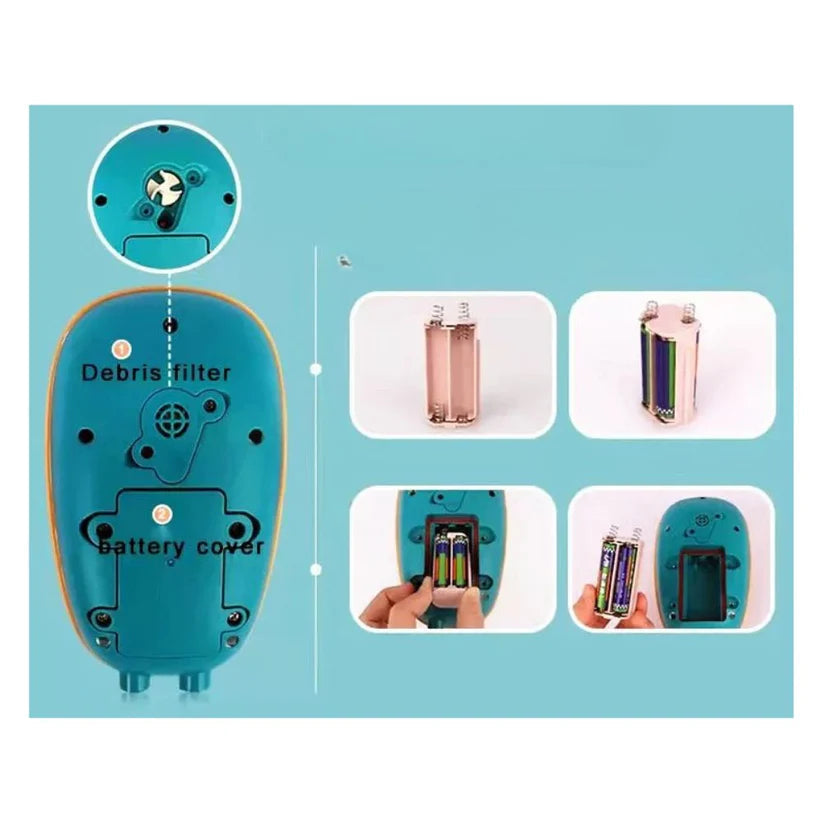 Kids Shower Sprinkler Bath Cute Duck Boat Electric Rotating Water Spray Play Toy