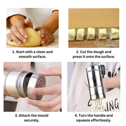 Kitchen Noodle Maker Machine Stainless Steel Pasta Press Fruit Juicer Spaghetti