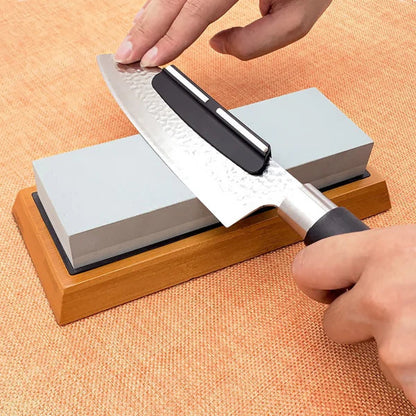 Kitchen knife sharpener for restoring blade sharpness
