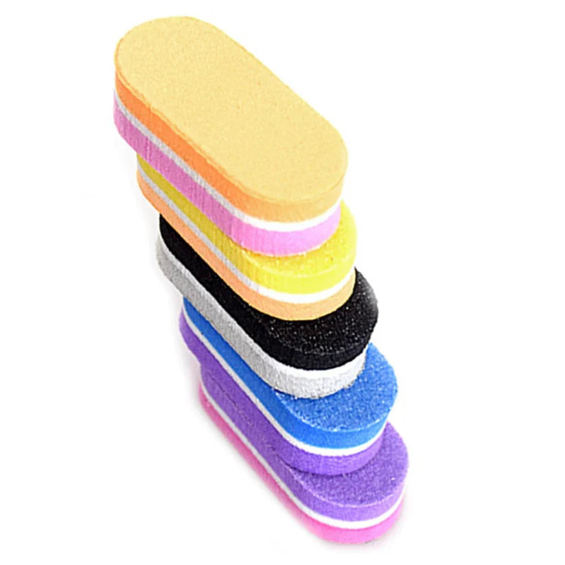 10-50pcs Nail File Buffer Block Sanding Sponge Acrylic Nail Art Buffing Ausie Sales