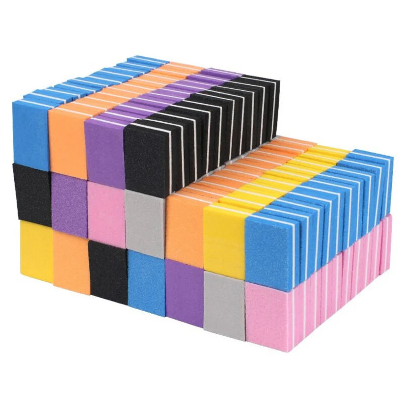 10-50pcs Nail File Buffer Block Sanding Sponge Acrylic Nail Art Buffing Ausie Sales