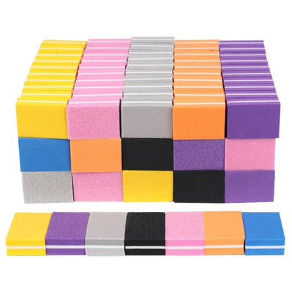 10-50pcs Nail File Buffer Block Sanding Sponge Acrylic Nail Art Buffing Ausie Sales