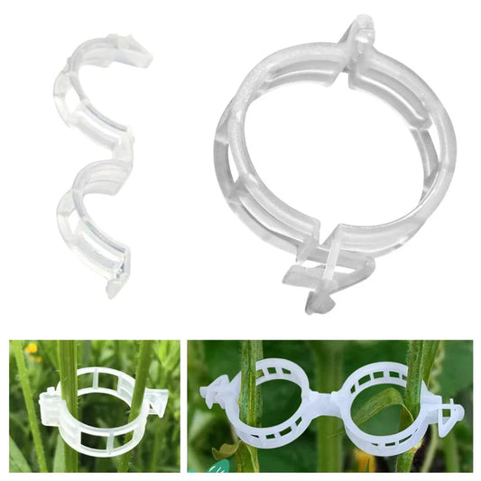 100-300Pcs 25mm Garden Plant Support Clips Veggie Tomato Trellis Twine Ausie Sales