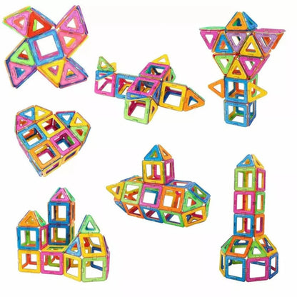 100 Piece Kids Magnetic Blocks Building Magnet Mini Tiles Kit Toys For Boy Girls Ausie Sales