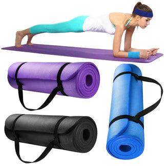 10/15/20mm Thick Nonslip Yoga Mat Durable Pad NBR Exercise Fitness Pilate Gym Ausie Sales