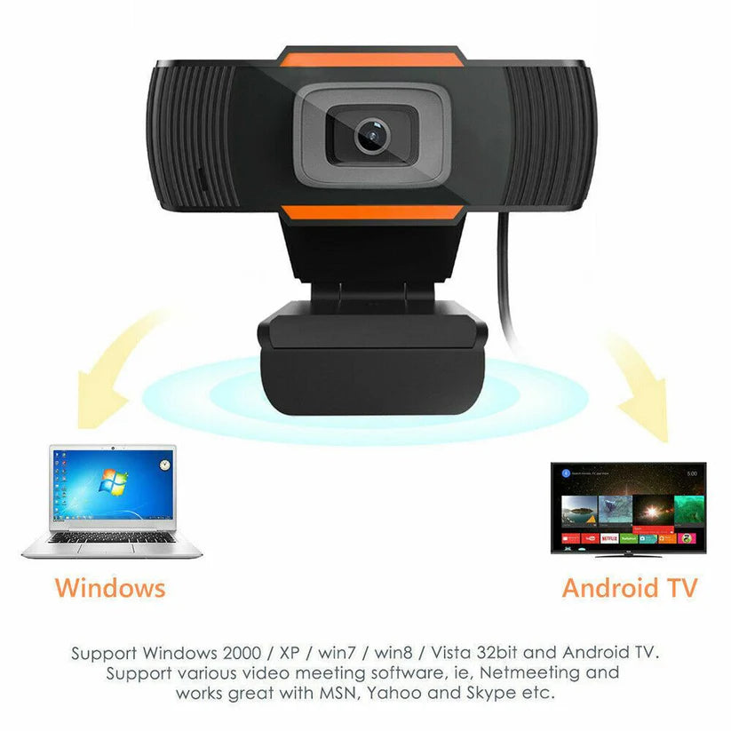 1080P Full HD Webcam Camera USB2.0 Auto Focus Mic for PC Computer Laptop Ausie Sales