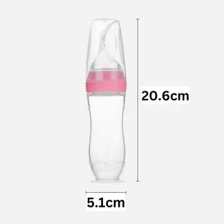 120ml Baby Spoon Feeder Kids Squeeze Feeding Bottle Silicone Food Rice Cereal Milk Ausie Sales