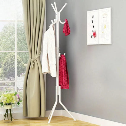 12 Hook 3-Tier Cloth Hanger Metal Tree Stand Hat Clothes Rack Style Storage Ausie Sales