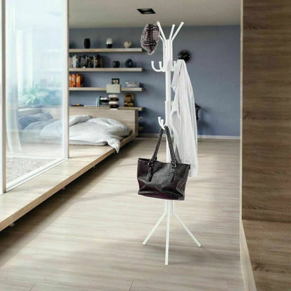12 Hook 3-Tier Cloth Hanger Metal Tree Stand Hat Clothes Rack Style Storage Ausie Sales
