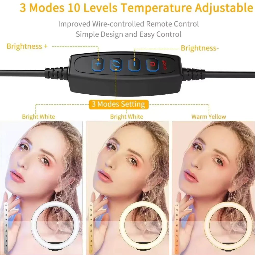 12" LED Ring Light Dimmable Lighting Phone Selfie Tripod Kit Makeup Live Lamp Ausie Sales