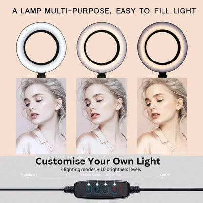 12" LED Ring Light Dimmable Lighting Phone Selfie Tripod Kit Makeup Live Lamp Ausie Sales