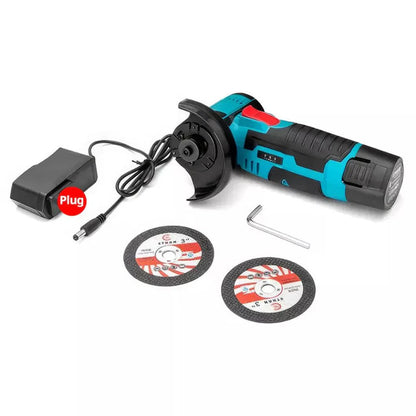 12V Mini Cordless Angle Grinder Brushless Cutting Tool W/ 2 Battery & Charger Ausie Sales