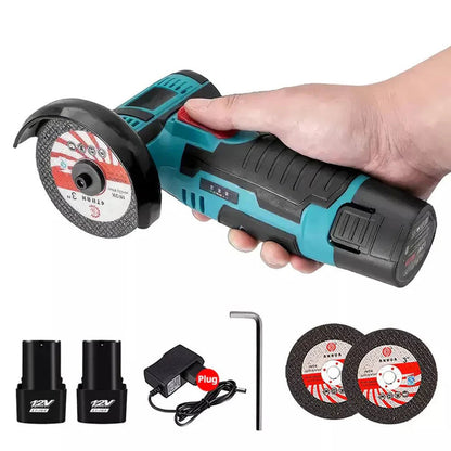 12V Mini Cordless Angle Grinder Brushless Cutting Tool W/ 2 Battery & Charger Ausie Sales