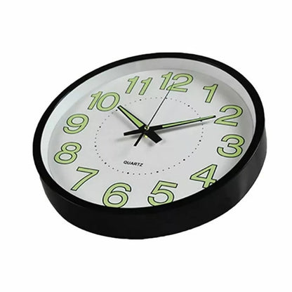 12'' Luminous Wall Clock Glow In The Dark Home Modern Clock Silent Quartz Indoor Ausie Sales